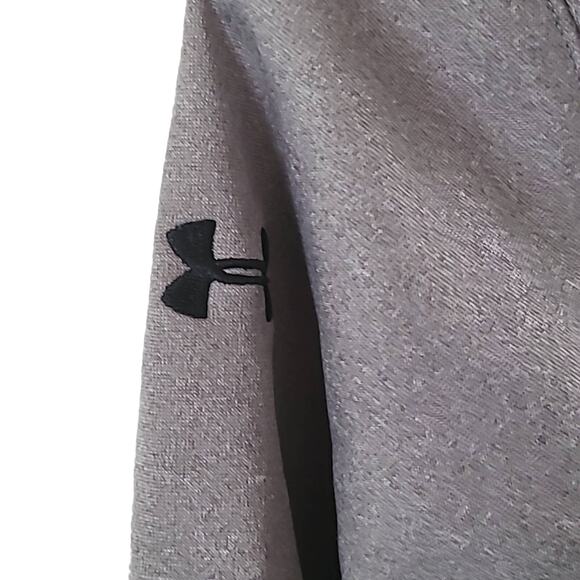 Under Armour Boys Full Zip Hoodie - Youth S/M Gray Embroidered Logo - Picture 6 of 7